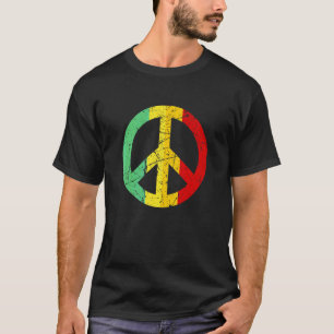 Vintage Friedensfreiheit - Einheit - ein farbenfro T-Shirt