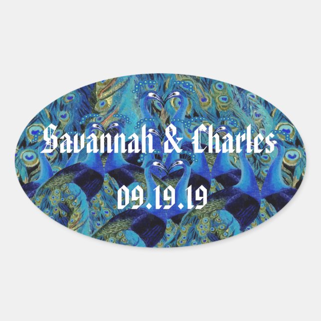 Vintage Friedenstruppen Küssen Hochzeitsgeschenke Ovaler Aufkleber (Vorderseite)