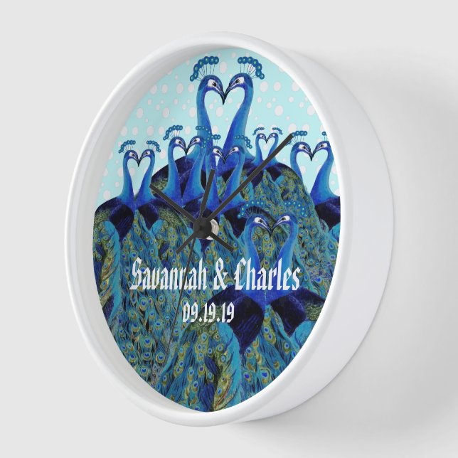 Vintage Friedenstruppen Küssen Hochzeitsgeschenke Uhr (Winkel)