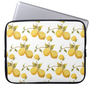 Vintage frische Zitronen: einfaches Design Laptopschutzhülle
