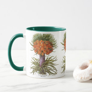 Vintage Fritillaria-Blume von Basilius Besler Tasse