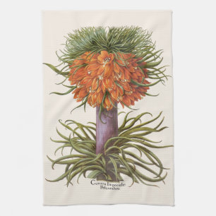 Vintage Fritillaria-Blumen von Basilius Besler Geschirrtuch