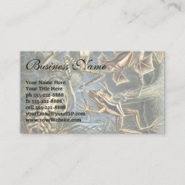 Vintage Frogs und Toads Batrachia von Ernst Haecke Visitenkarte