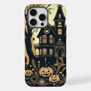 Vintage Frohe Halloween Kunst iPhone 15 Pro Max Hülle