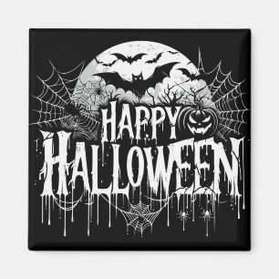 Vintage Frohe Halloween Kunst Magnet