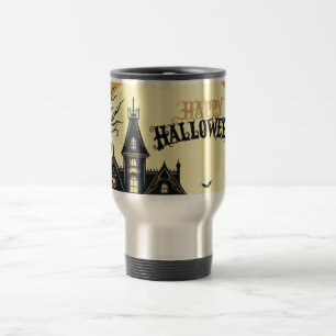 Vintage Frohe Halloween Kunst Reisebecher