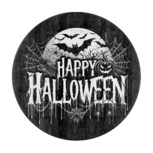 Vintage Frohe Halloween Kunst Schneidebrett
