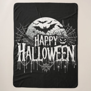 Vintage Frohe Halloween Kunst Sherpadecke