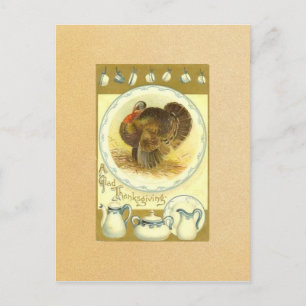 Vintage-Frohe-Thanksgiving-Karte Feiertagspostkarte