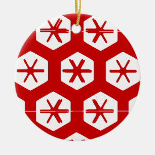 Vintage frohe Weihnachten Keramikornament