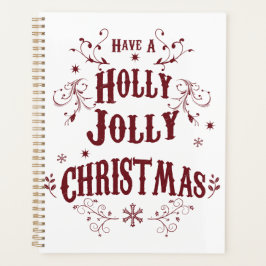 Vintage Frohe Weihnachten Planer