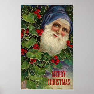 Vintage frohe Weihnachten Poster