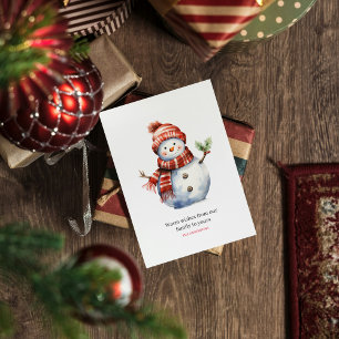 Vintage Frohe Weihnachten & Schneemänner