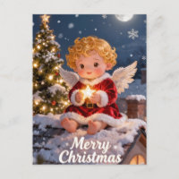 Vintage Frohe Weihnachten Süßer Baby Engel