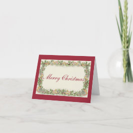 Vintage Frohe Weihnachtskarte Feiertagskarte