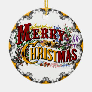 Vintage frohe Weihnachtsschmuck