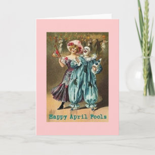 Vintage Frohen April-Schluckauf-Tag Karte