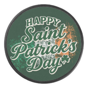 Vintage Frohen St. Patrick's Tag Eishockey Puck