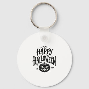 Vintage Frohes Halloween Kürbis Fledermaus Shirt D Schlüsselanhänger