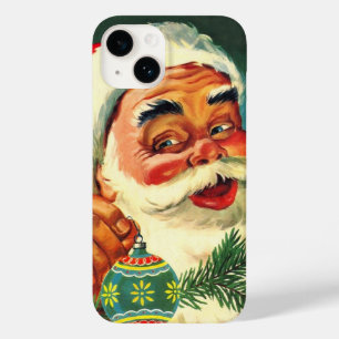 Vintage fröhlicher Weihnachtsmann Weihnachten Case-Mate iPhone 14 Hülle