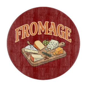 Vintage Fromage Französische Käse-Charcuterie-Graf Schneidebrett