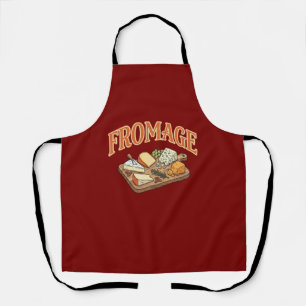 Vintage Fromage Französische Käse-Charcuterie-Graf Schürze