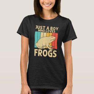 Vintage-Frosch für Jungen Kinder Männer Süßer Fros T-Shirt