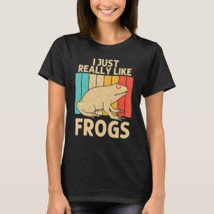 Vintage-Frosch für Männer Frauen Kinder Süßer Fros T-Shirt