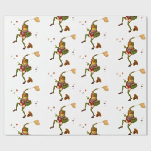 Vintage-Frosch-Geschenkpapier Geschenkpapier