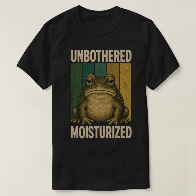 Vintage Frosch Retro-Ästhetik-Design T-Shirt (Design vorne)