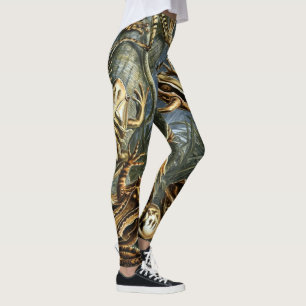 Vintage Frösche und Kröten Batrachia von Ernst Hae Leggings