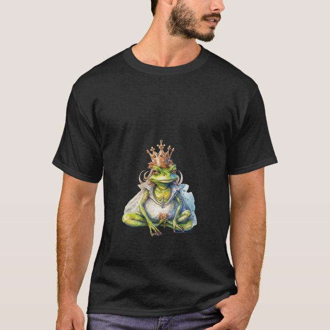 Vintage Froschfrösche Fairytale Frosch T-Shirt (Vorderseite)