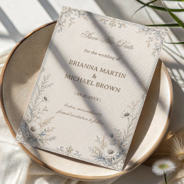 Vintage-Frosted-Botanik Save The Date