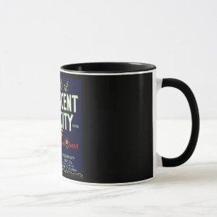 Vintage Frucht-Kisten-Aufkleber-Tasse Tasse