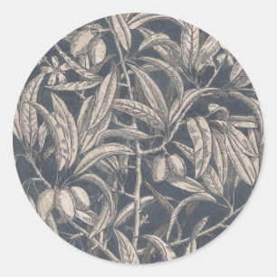 Vintage Früchte & Floral I Runder Aufkleber