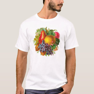 Vintage-Früchte-und-Nüsse-Malerei T-Shirt
