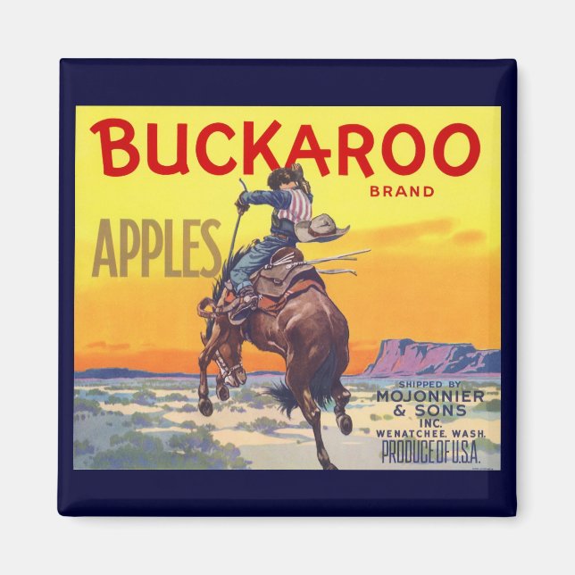 Vintage Fruchtkäse Magnet (Vorne)