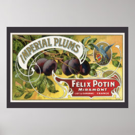 Vintage Fruchtkäse Poster
