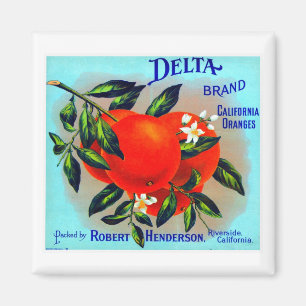 Vintage-Fruchtkisten-Etikett-Magnet Magnet