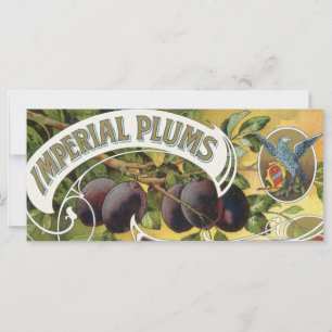 Vintage Fruchtkisten-Etiketten-Kunst, Imperial Pfl