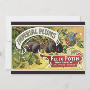Vintage-Fruchtkisten-Etiketten-Kunst, Imperial-Pfl