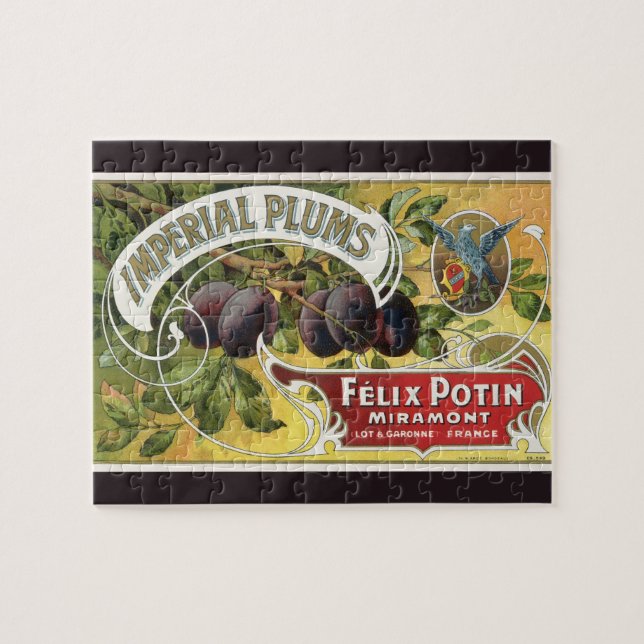 Vintage-Fruchtkisten-Etiketten-Kunst, Imperial-Pfl Puzzle (Horizontal)