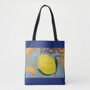 Vintage-Fruchtkisten-Etiketten-Kunst Pacific Zitro