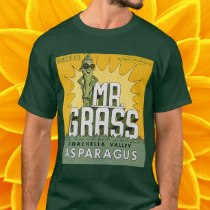 Vintage-Fruchtkisten-Etikettenkunst Herr Grass Spa T-Shirt