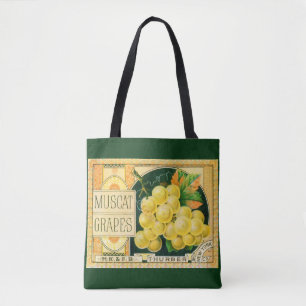 Vintage-Fruchtschachtel-Etikettenkunst, Muskat-Tra