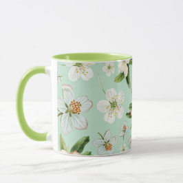 Vintage Frühjahrsblüte-Blume Muster Tasse
