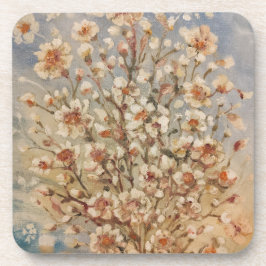 Vintage Frühjahrsblüten Getränkeuntersetzer