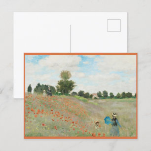 Vintage Frühling Claude Monet Postkarte