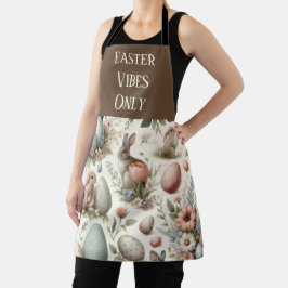 Vintage Frühling Osterhase Dekoratives Ei Land Schürze