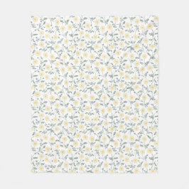 Vintage-Frühlings-Moderne-Farmhouse-Gänseblümchen- Fleecedecke